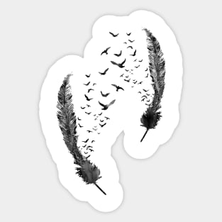 Birds feather Sticker